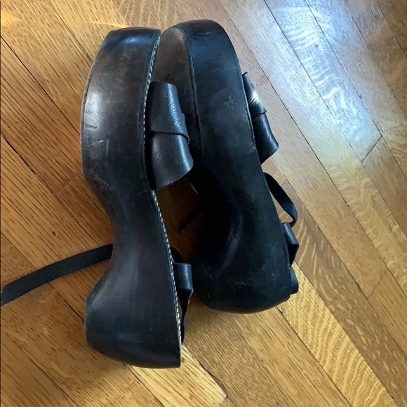 Caleen Cordero wooden platform sandals/clogs 10 - Picture 5 of 6